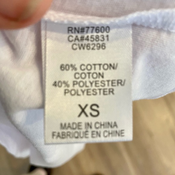 CHASER NWT SZ XS WHITE AC/DC TEE - Picture 5 of 6